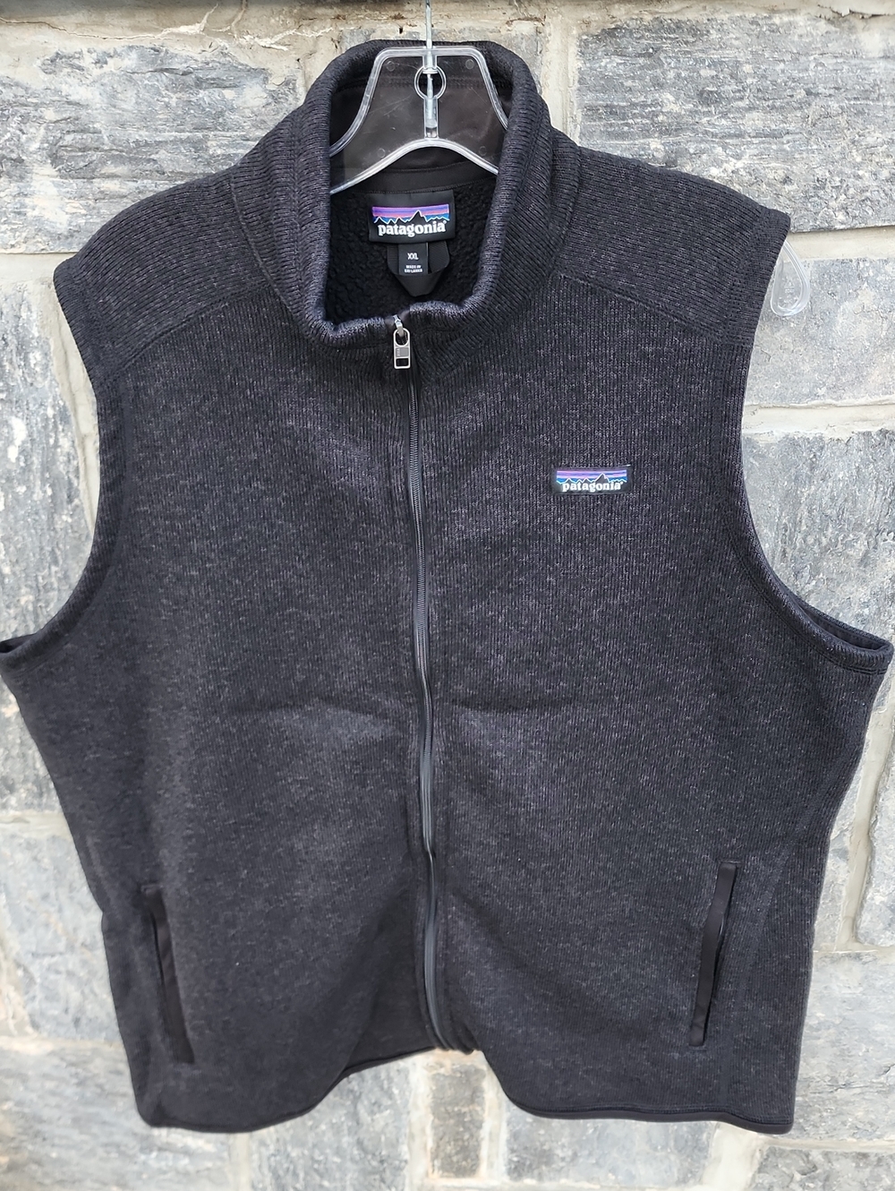 Patagonia Better Sweater Black Full-Zip Fleece Vest size XXL